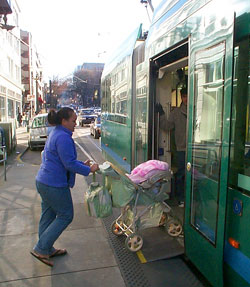 Modern Streetcar is stroller-, bike-, and wheelchair-friendly